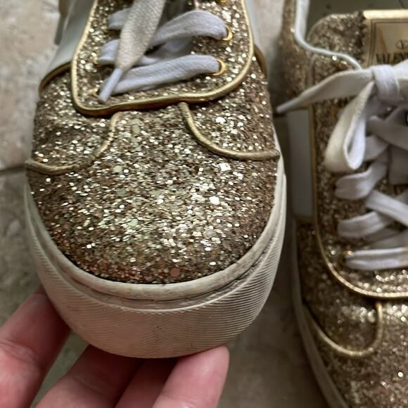 VALENTINO GARAVANI Glitter Flycrew Sneakers - Picture 6 of 16
